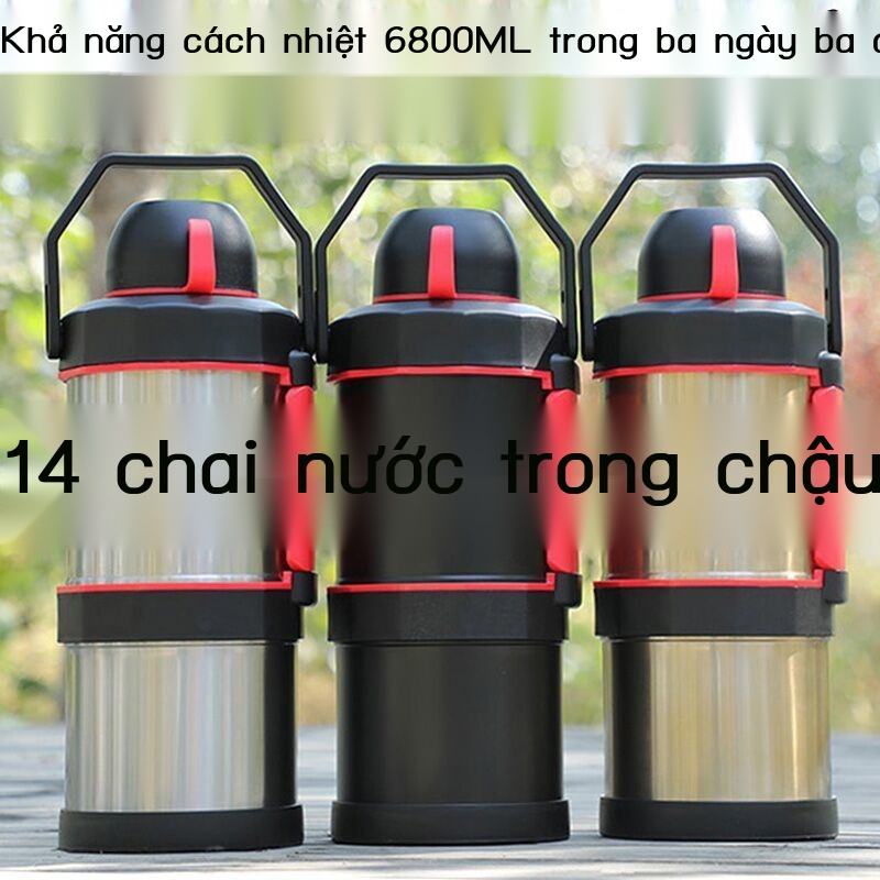 Ấm đun nước cách nhiệt bằng thép không gỉ 304 Cốc cách nhiệt công suất lớn Xe ô tô nam Ấm đun nước cách nhiệt di động Ph