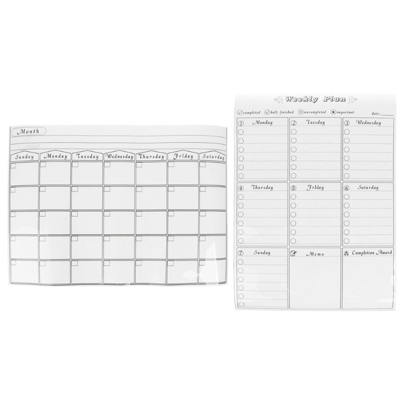 Bảng Trắng Từ Tính Dán Tủ Lạnh Lịch Lên Kế Hoạch 42x30cm Cho Nhà Bếp