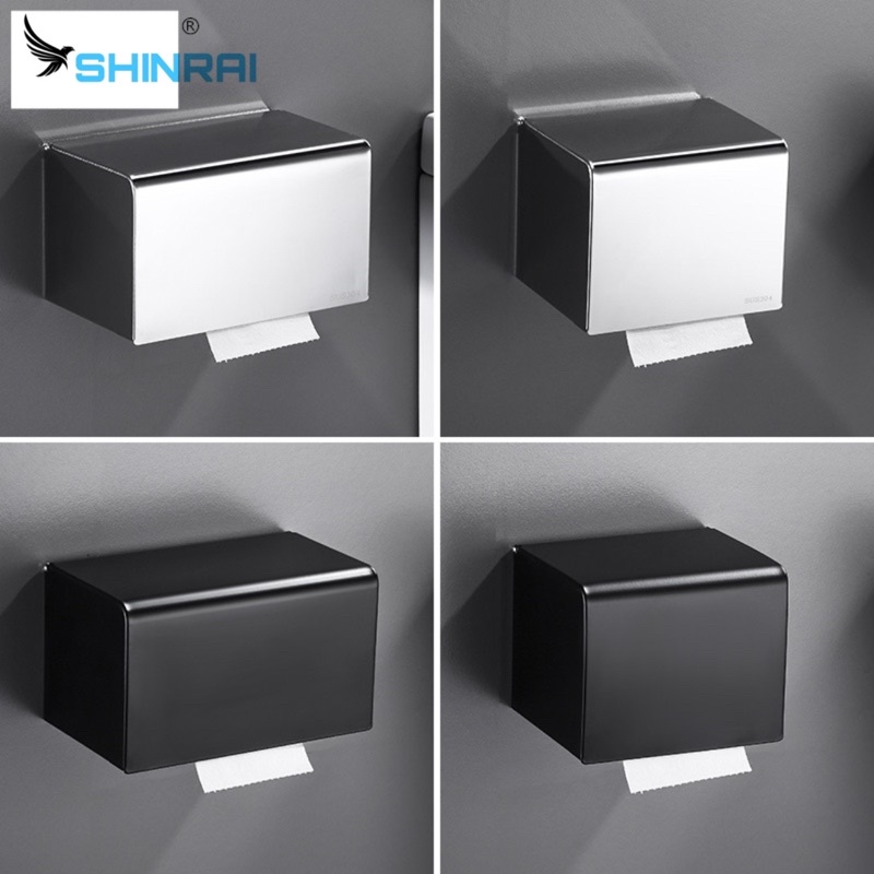 Hộp Đựng Giấy Vệ Sinh Cao Cấp, Chất Liệu INOX Gắn Tường Trong Phòng Tắm, Nhà vệ Sinh
