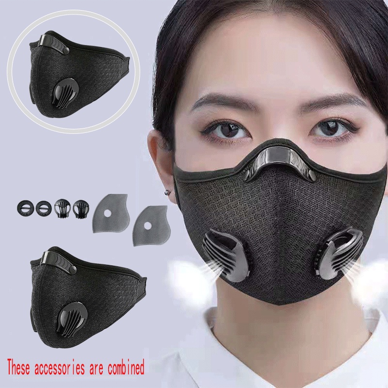 Khẩu trang thể thao chống bụi KN95 PM2.5 than hoạt tính