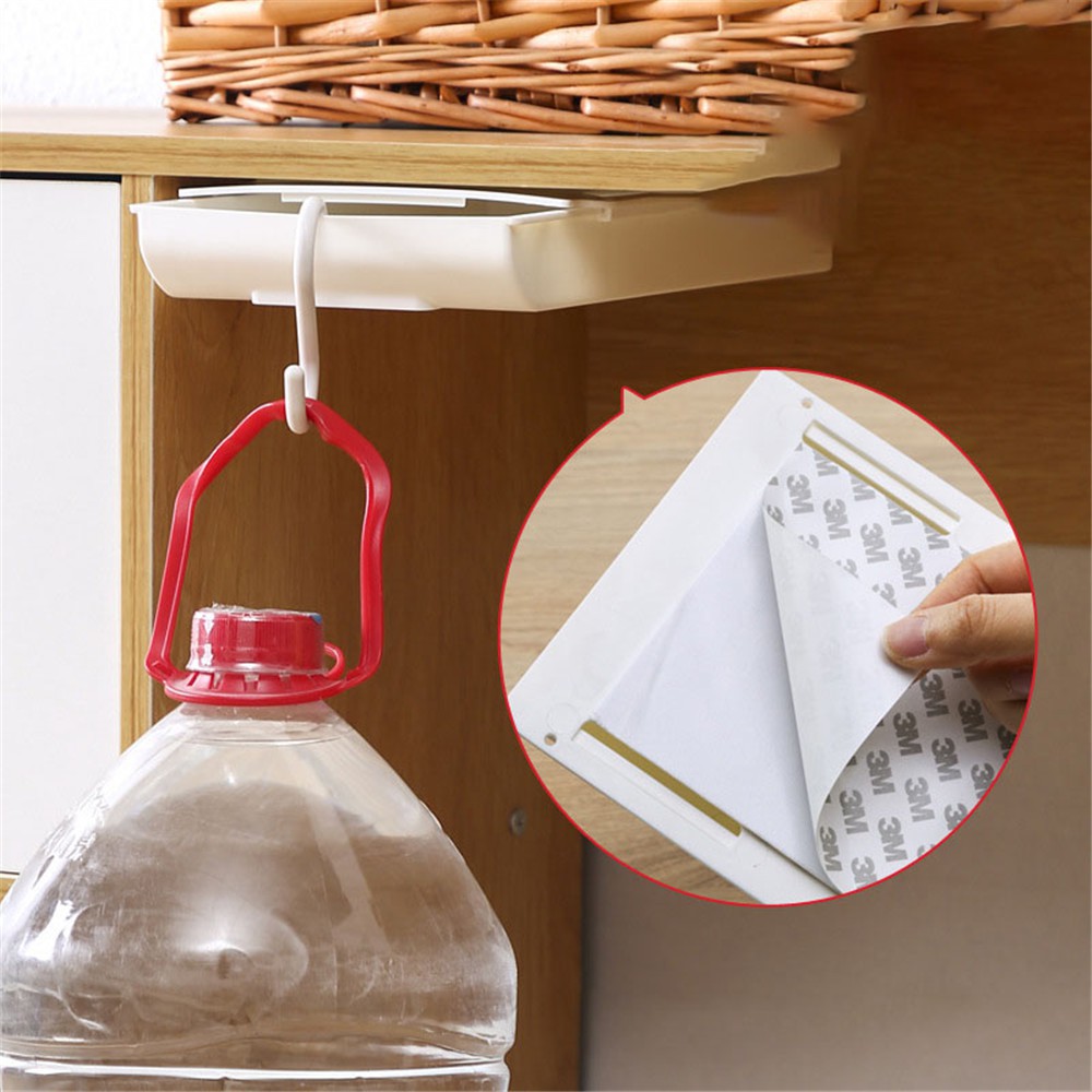 Hộp đựng cọ trang điểm gắn tường không cần khoan lỗ sắp xếp gọn gàng cho nhà ở / văn phòng