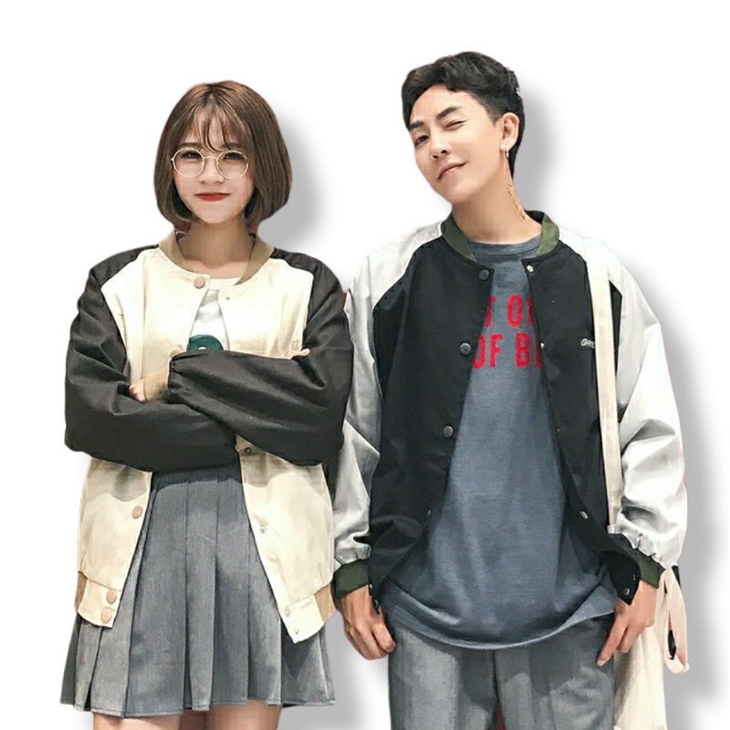 Áo Khoác Dù Cặp Nam Nữ Bomber Siêu Đẹp - NGỌC HÂN FASHION