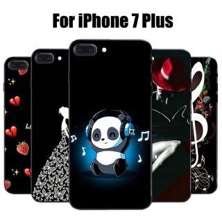 Ốp điện thoại bằng silicon TPU mềm thời trang cho iPhone 7 Plus