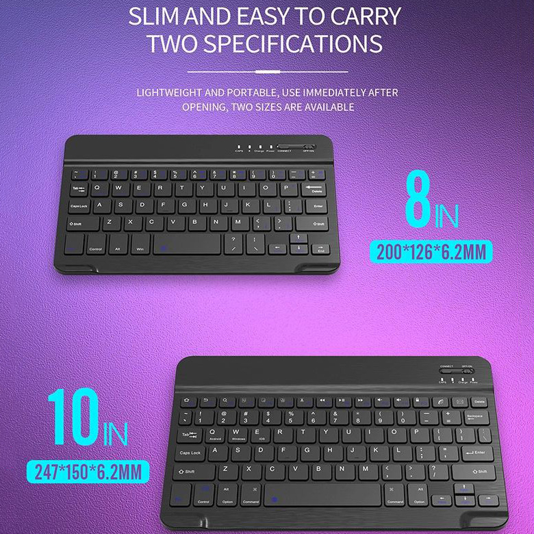 Bàn Phím Bluetooth Không Dây Cho Windows / Android / máy tính bảng hãng táo/ Laptop