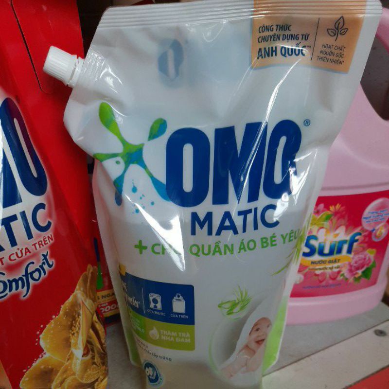 Túi nước giặt Omo Matic cửa trên dịu nhẹ trên da 2.9kg