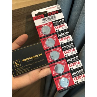 Viên pin 2016 Maxell CR2016 - Pin 3v Lithium pin đồng hồ, pin điều khiển