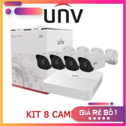 [Hàng chính hãng] Trọn bộ KIT 8 camera IP 2.0MP Full HD 1080P UNV PoE camera UNV trọn bộ đủ phụ kiện