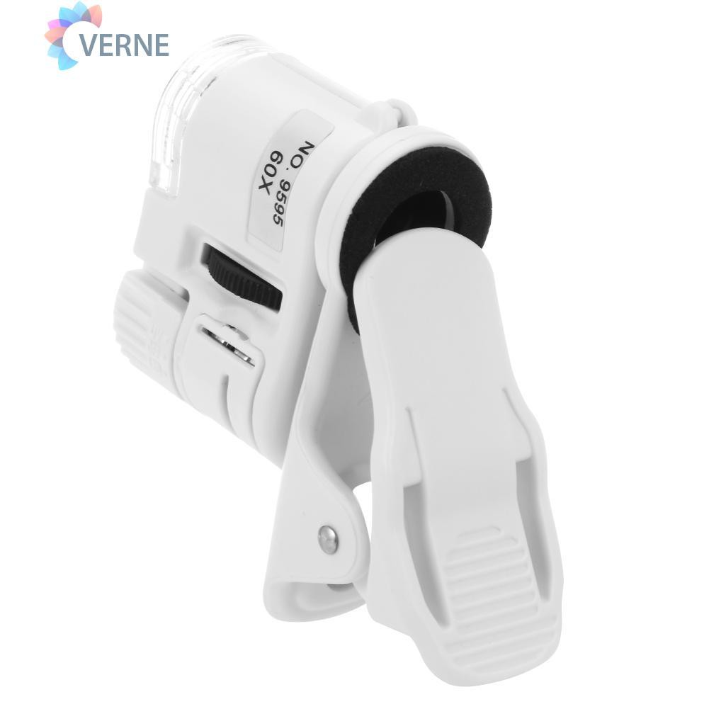 Ống Kính Hiển Vi Verne Universal 60x Kẹp Camera Với Đèn Led