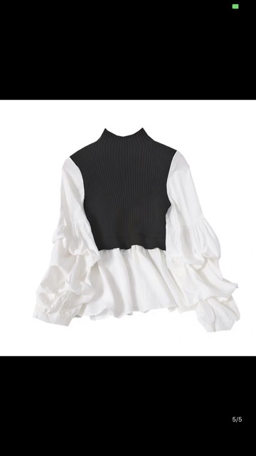 Áo Len Pha Sơ Mi Cực Sang Chảnh🎀🎀