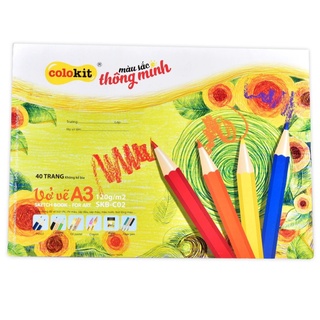 [ Chính hãng ] Vở vẽ A3 Colokit SKB-C02 ( 1 cuốn / túi ) hàng có kiểm tra chất lượng và an toàn