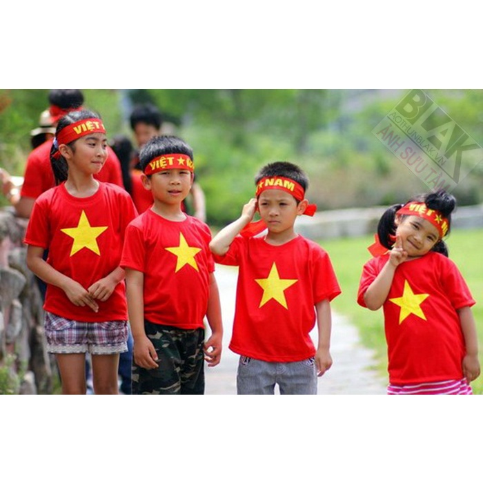 ÁO CỜ ĐỎ SAO VÀNG COTTON CAO CẤP