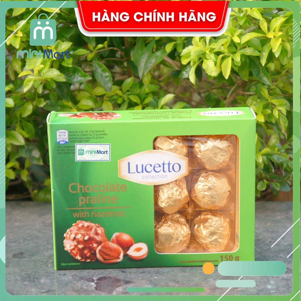 Socola hạt phỉ Lucetto