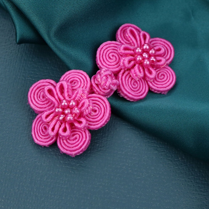 Set 10 Cặp Nút Thắt Họa Tiết Hoa Trung Quốc Dùng Để Trang Trí Sườn Xám