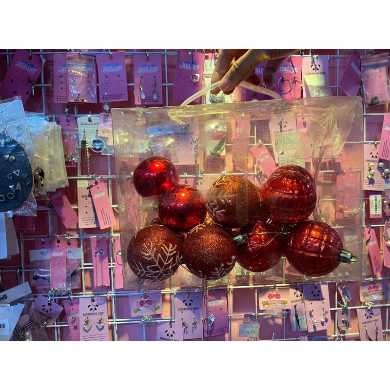 Quả châu trang tró noel đủ màu