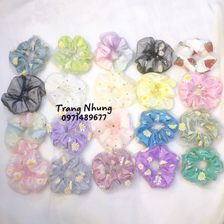 Scrunchies hai lớp siêu xinhhh ( Ảnh thật 100% )🤗🤗😘😘🥰🥰🥰