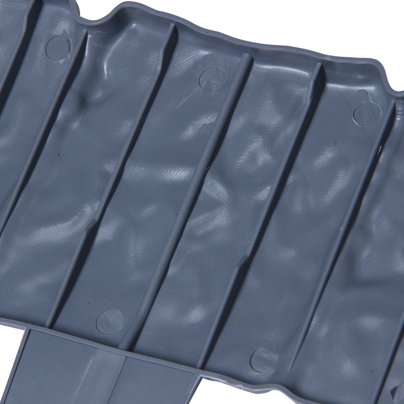 Bộ 12 Hàng Rào Nhựa Màu Xám Hiệu Ứng Đá Cuội Trang Trí Sân Vườn