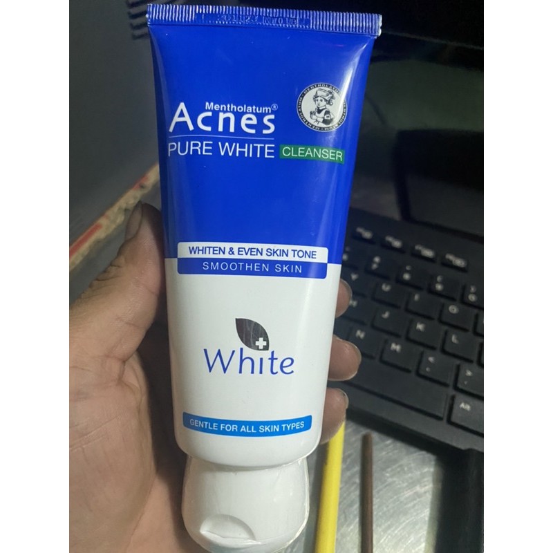 sữa rữa mặt acnes dưỡng trắng pure white 100g