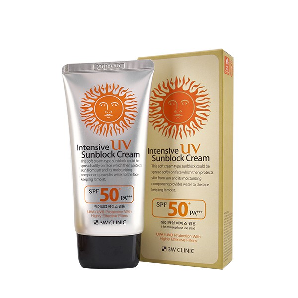 Kem chống nắng 3W Clinic UV Sunblock Cream SPF 50+ PA+++ 70 ml