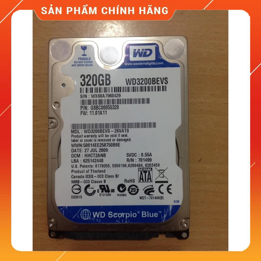 hdd laptop chuẩn 2.5 ich dung lượng 320gb tốc độ 5400prm