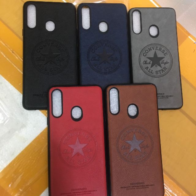 Ốp lưng silicon dẻo giả da tpu Converse Galaxy A20s
