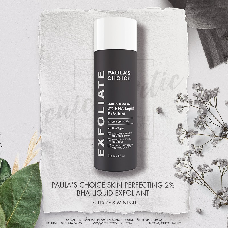 Tẩy Da Chết Hóa Học Skin Perfecting 2% BHA Liquid Exfoliant 30ml