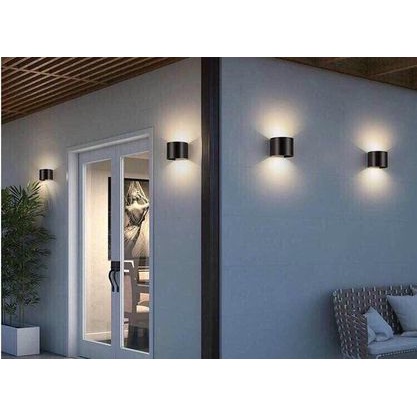 Đèn hắt tường 2 tia tròn, đèn cầu thang