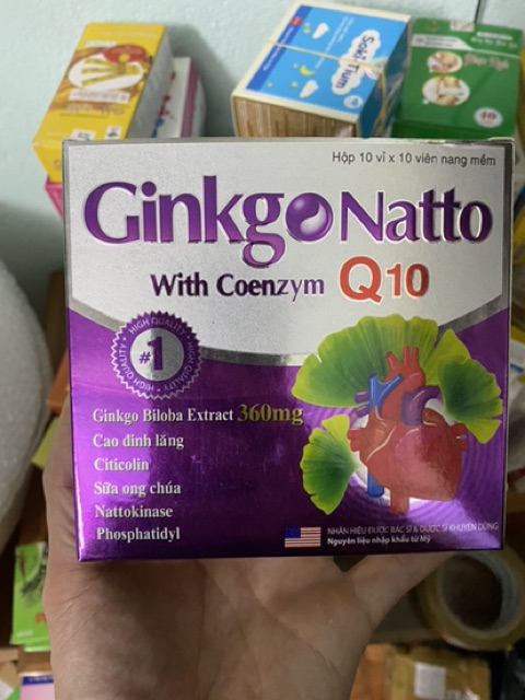 GINKGO NATTO COENZYME Q10,TĂNG LƯU THÔNG TUẦN HOÀN NÃO