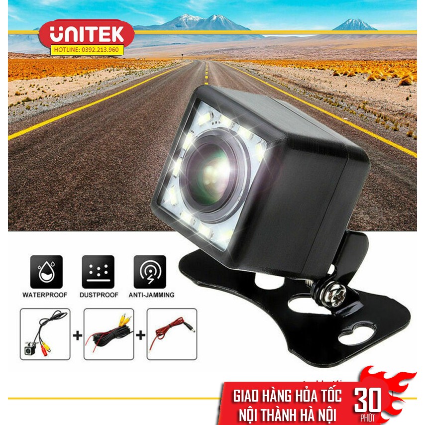 Camera Lùi Dành Cho Ô Tô Chống Nước 12 LED