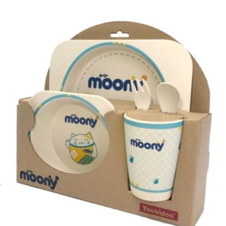 Bộ bát sợi tre quà tặng bỉm moony