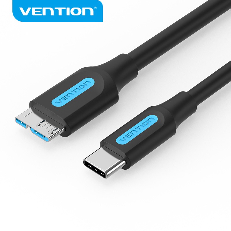 Dây cáp Vention cổng Type-C sang Micro B hỗ trợ sạc nhanh cho Huawei Matebook