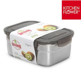 Hộp đựng thực phẩm inox 304 KITCHEN FLOWER/ dung tích 1.04 lít /sản xuất Hàn Quốc /Hàng nhập khẩu chính hãng.