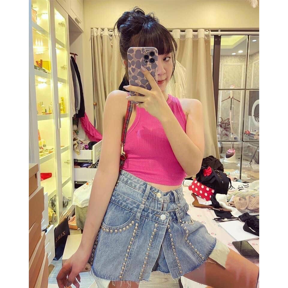 Áo Ba Lỗ Nữ Kiểu Dáng Basic Ôm Trọn Body - Áo Thun Gân Co Giãn 4 Chiều Siêu Hot Hit Cho Ngày Hè Năng Động