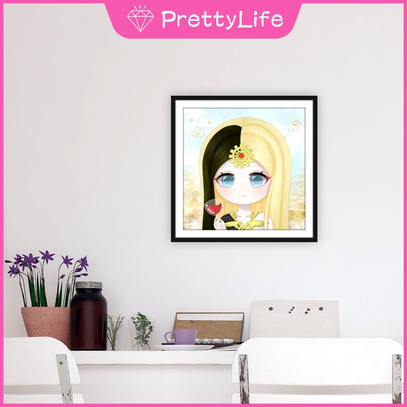 Bộ Tranh Đính Đá Tự Làm Họa Tiết Công Chúa Ye Luoli 2022 Kích Thước 30x30cm