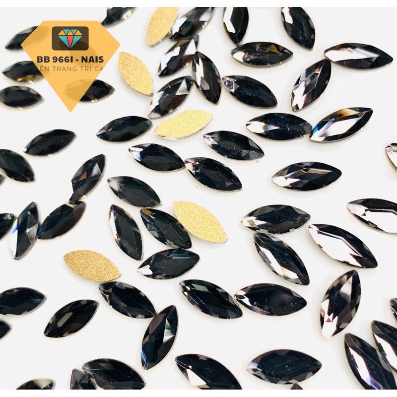 Đá khối chân bằng hình hạt gạo trang trí móng Nail 2.500vnd