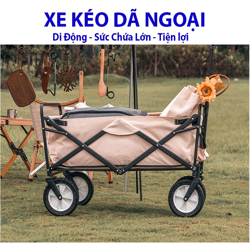 Xe Kéo Dã Ngoại Gấp Gọn Mountainhiker - Xe Đẩy Chở Đồ Dã Ngoại Cắm Trại Du Lịch Thông Minh Tiện Dụng