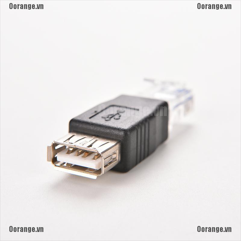 MT RJ45 Male to USB AF A Female Adapter Socket LAN Network Ethernet Router Plug BH