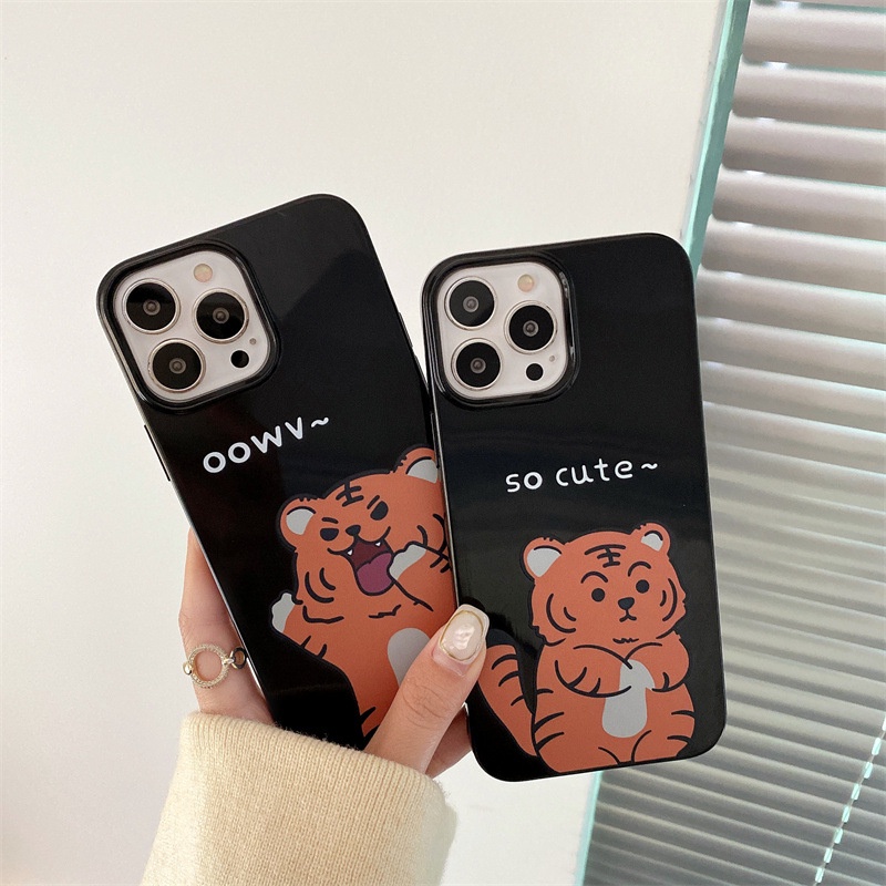 Ốp điện thoại mềm hình hổ dễ thương thích hợp cho iPhone 7 8 plus x xr xs 11 12 13 pro max se 2020