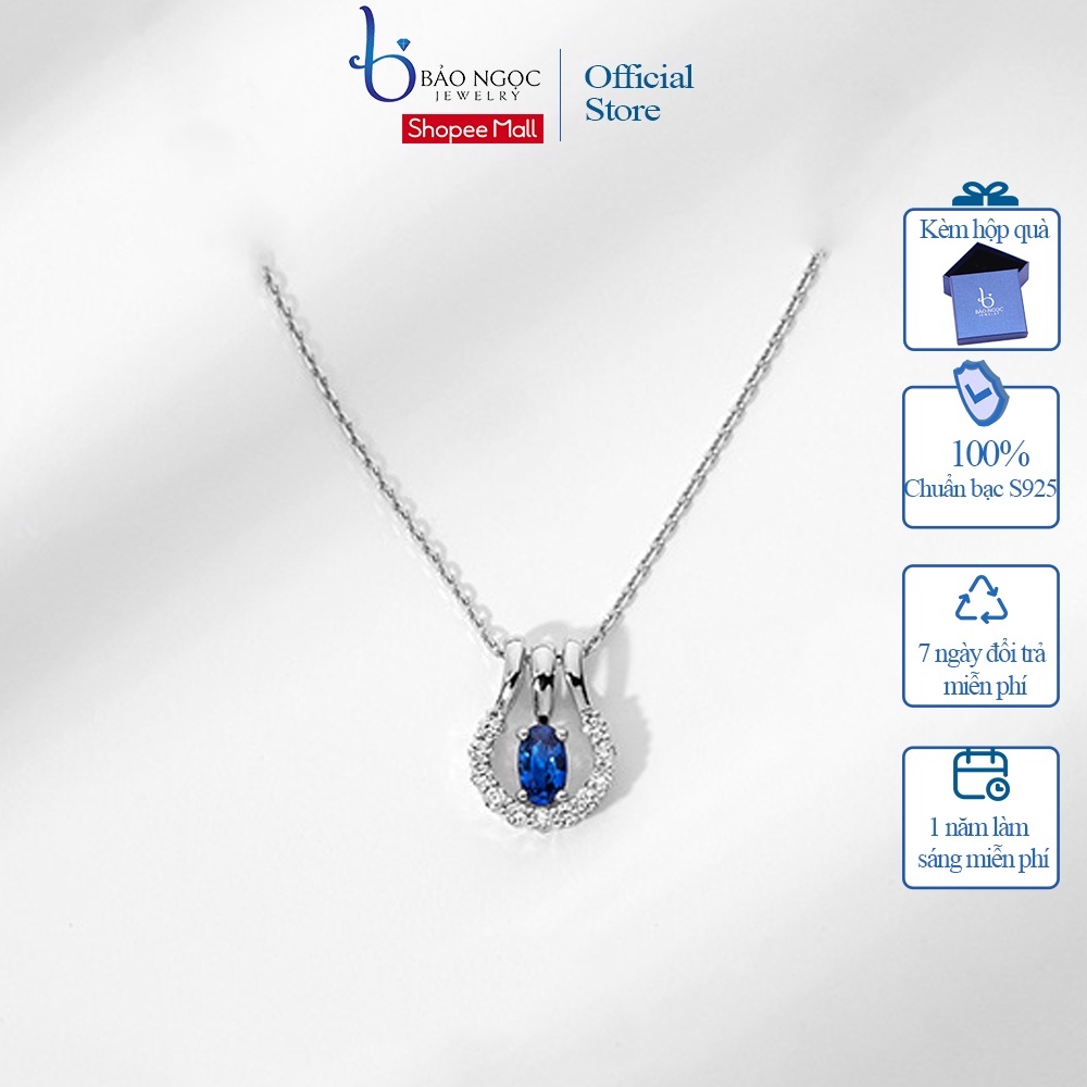 Vòng Cổ Bạc Hình Móng Ngựa Hoang Dã Độc Đáo Đính Đá Cho Nữ DB2667 Bảo Ngọc Jewelry