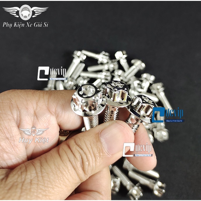 Ốc Salaya Inox 304 6li Chiều Dài Đầy Đủ Các Size