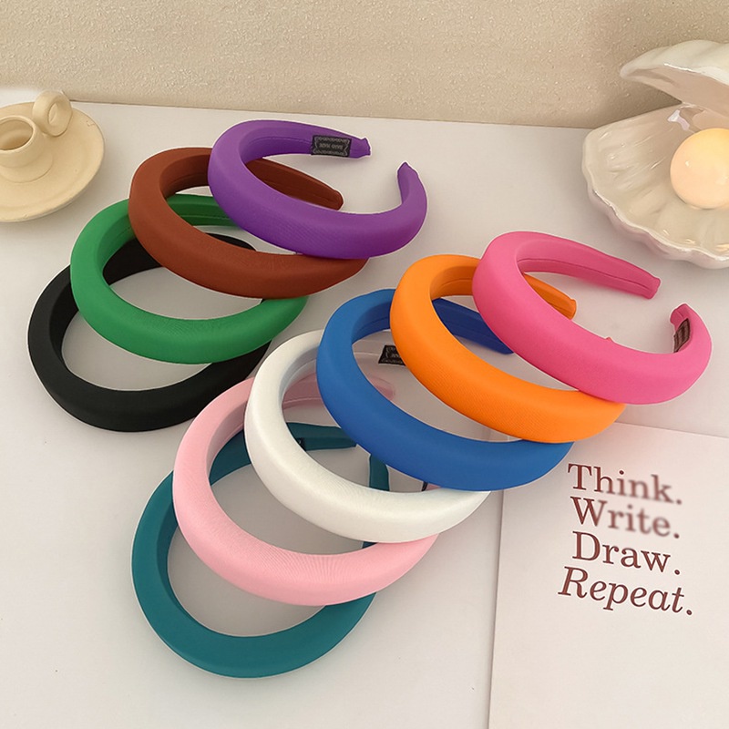 Cài tóc xốp màu sắc đơn giản phong cách Hàn Quốc thời trang cho nữ