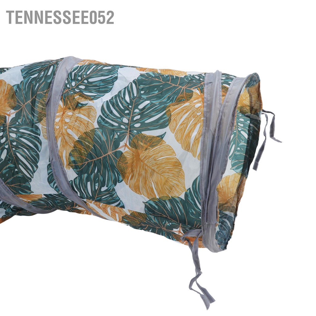 Tennessee052 Cat S Tunnel Tube In Wild Leaf Dày có thể thu gọn Đường hầm cho vật nuôi nhỏ di động