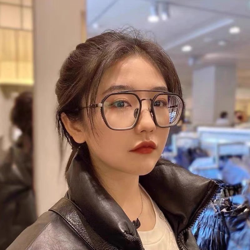 LUSEEN Mắt Kính Cận Nam Nữ Đổi Màu Chống Ánh Sáng Xanh Thơi Trang Han Quôc AG2225