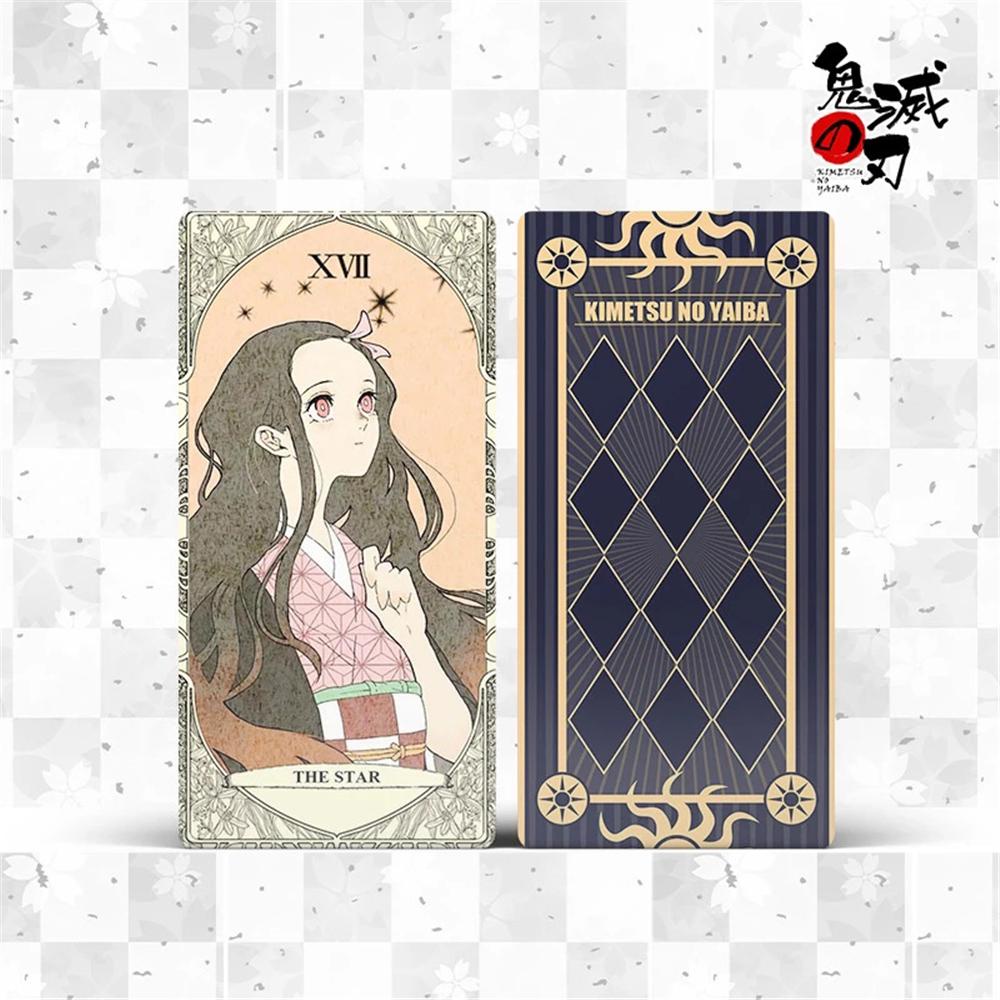 Bộ Bài Tarot 22 Lá Họa Tiết Hoạt Hình Demon Slayer Kamado Tanjirou Nezuko