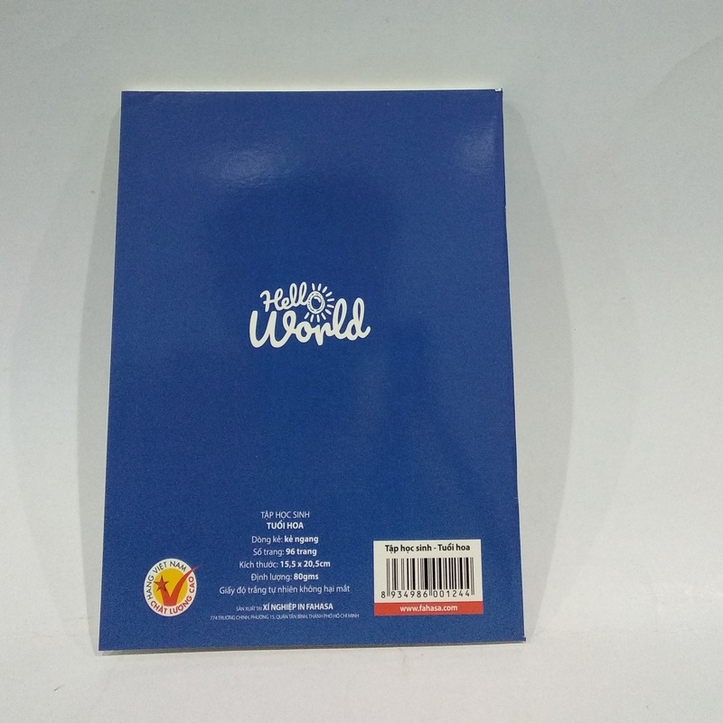 Tập 100 Trang ĐL80 (Giấy Độ Trắng Không Hại Mắt) - Kẻ Thường - Màu Xanh - FAHASA