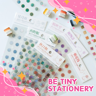 Sticker chấm tròn nhật bản lấp lánh sang trọng Be Tiny