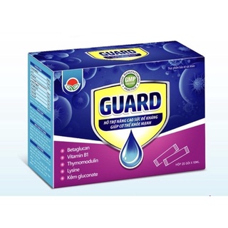 Tăng sức đề kháng guard - hộp 20 gói * 10ml - hỗ trợ tăng cường sức đề kháng , giúp cơ thể khỏe mạnh