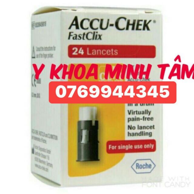 Kim lấy máu , kim chích máu accu-chek fastclix ( uy tín , chất lượng )