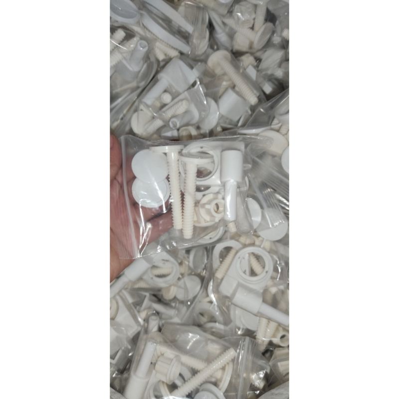 Ốc nắp bồn cầu vệ sinh , cặp ốc nắp cầu 2 khối , ốc cầu rời , ốc gắn nắp thường Gia Thành