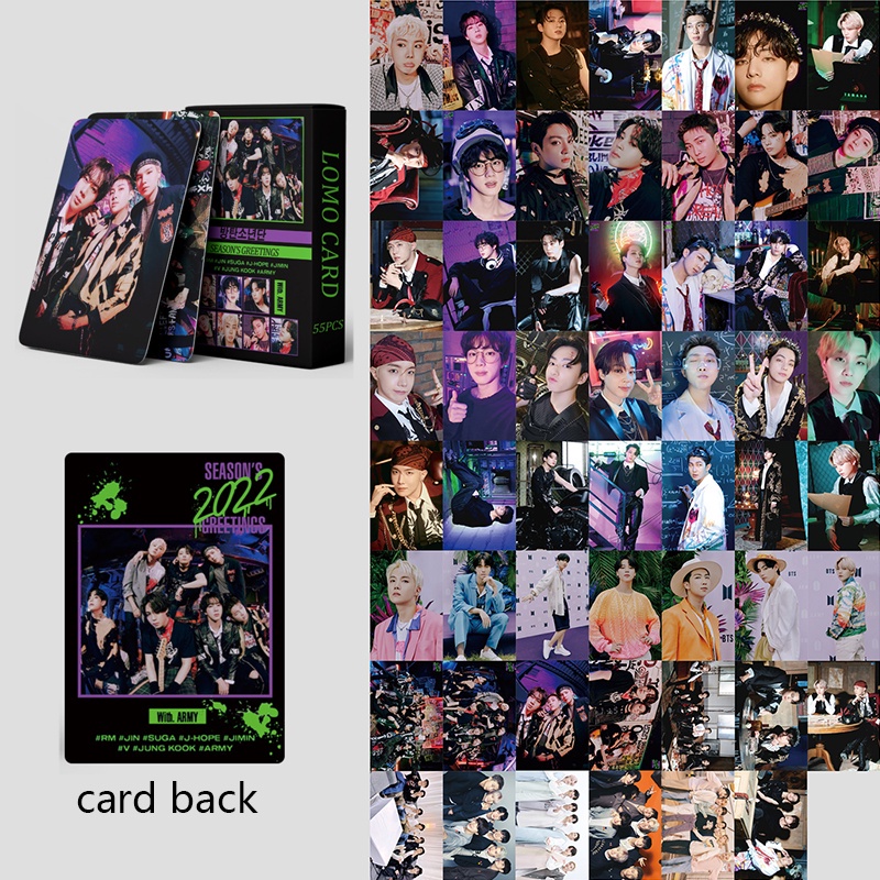 Hộp 54 Ảnh Thẻ Lomo In Hình Nhóm Nhạc BTS Bangtan Boys 2022