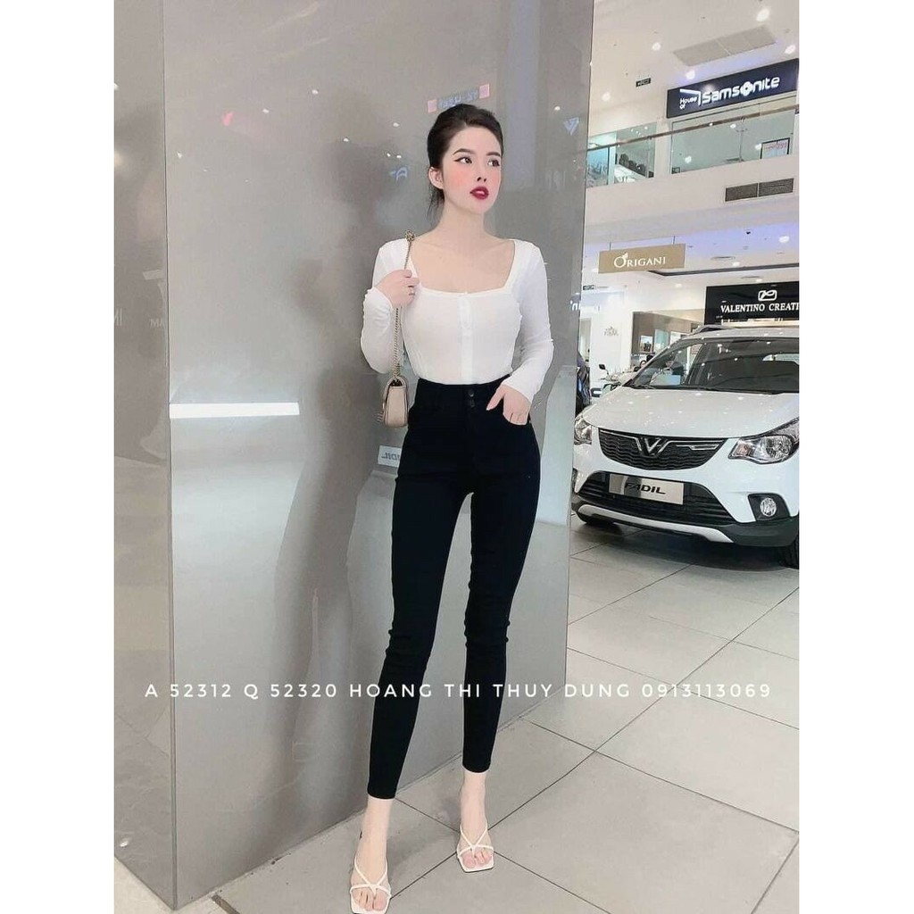 Quần legging nữ 2 khuy chất umi [FREESHIP]